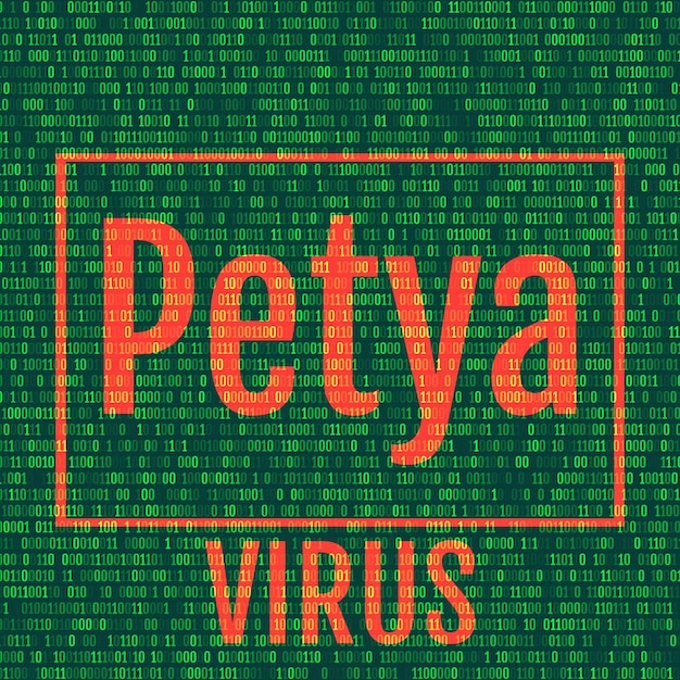 Fond d'écran binaire Petya Virus