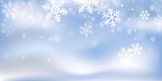 Fond d'écran magique de flocons de neige lourds