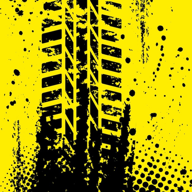 Fond d'écran de piste de pneu jaune