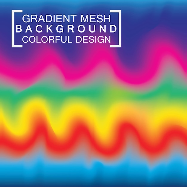 Vecteur fond d'effet de filet de dégradé holographique flou abstrait