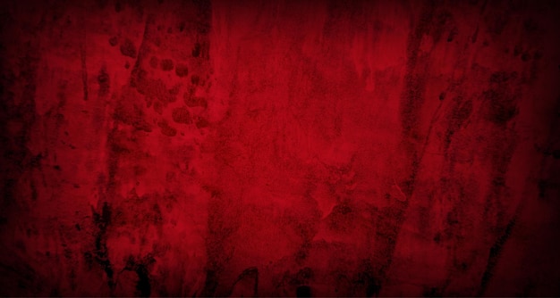 Fond d'effet de texture grunge avec concept de style sale de mur de béton rouge