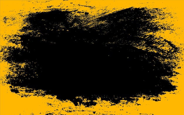 Fond d'effet de texture grunge noir et jaune avec concept texturé rugueux de superposition en détresse