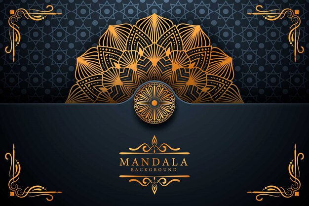 Fond D'élément Ethnique Décoratif Mandala De Luxe