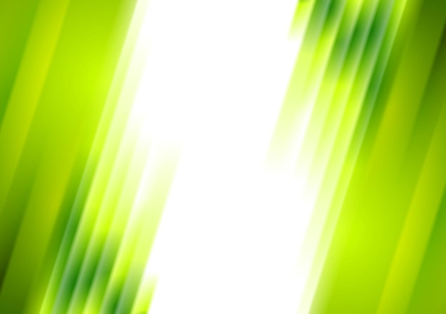 Fond d'entreprise lumineux à rayures floues vertes. Dessin abstrait de vecteur