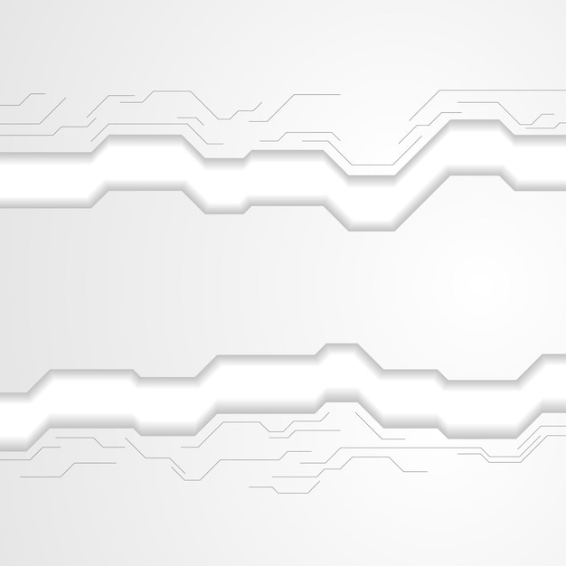 Fond D'entreprise De Technologie Grise Avec Conception De Circuit Imprimé Vectoriel