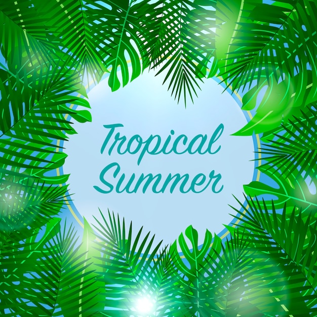 Fond D'été Tropical