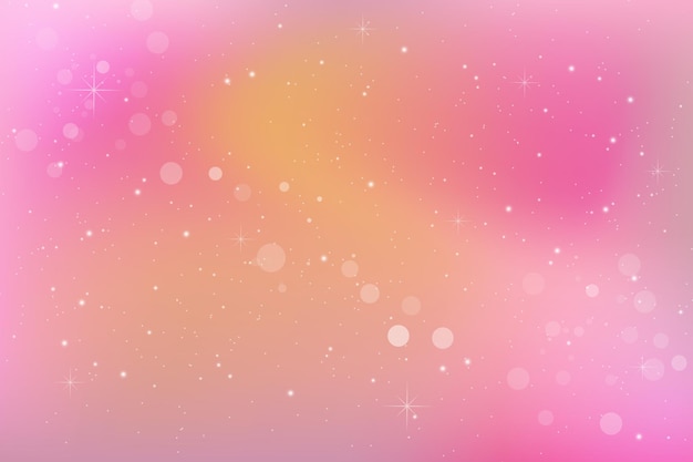 Fond De Fantaisie. Motif Aux Couleurs Pastel. Ciel Rose Avec Des étoiles.