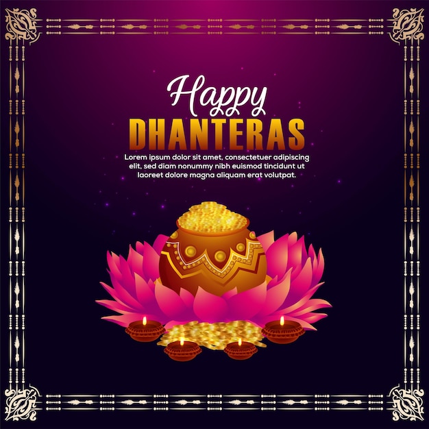 Fond De Festival Joyeux Dhanteras