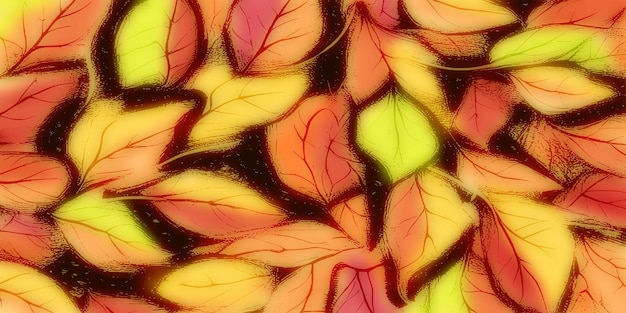 Fond De Feuilles D'automne