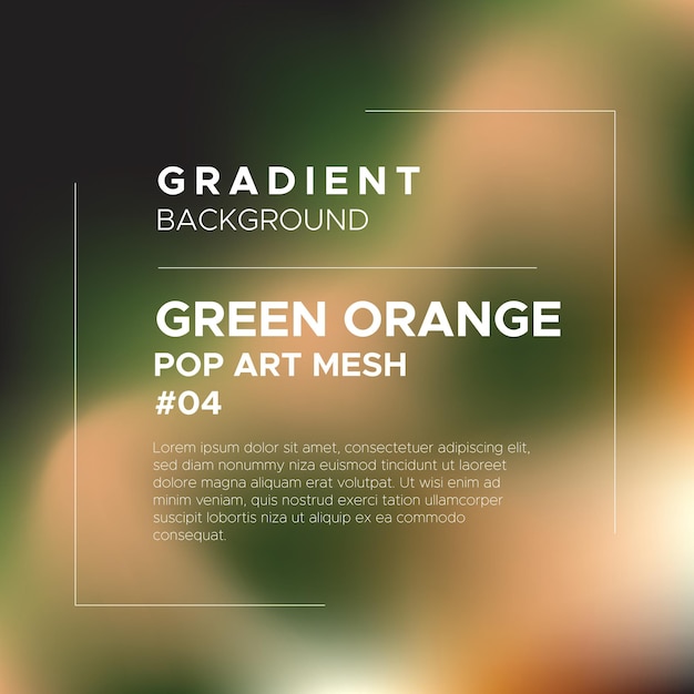 Fond De Filet Dégradé Vert Orange Pop Art