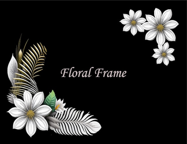 fond floral blanc