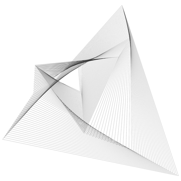 Fond futuriste de technologie de lignes triangulaires noires