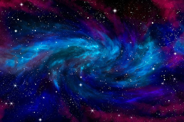 Fond de galaxie aquarelle peinte à la main