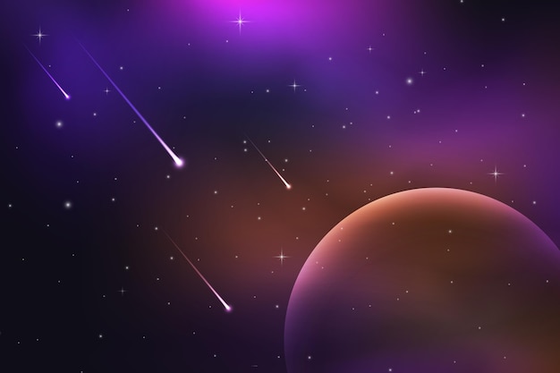 Fond de galaxie réaliste