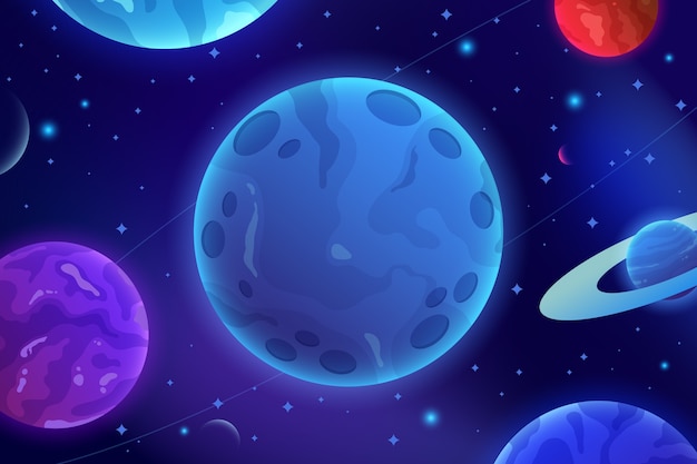 Fond de galaxie réaliste