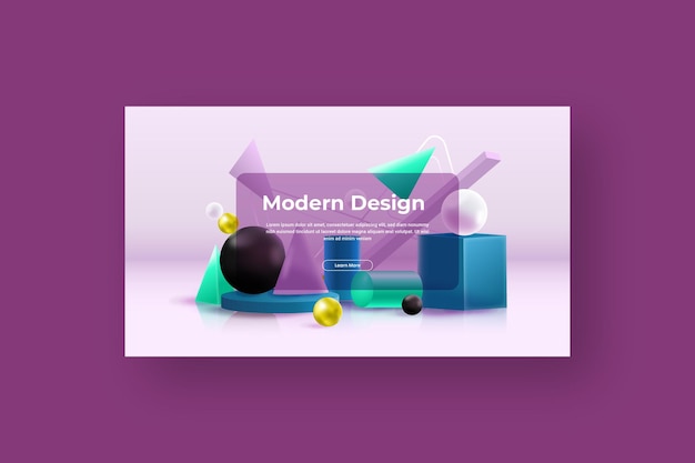 Fond géométrique 3d premium Vecteur