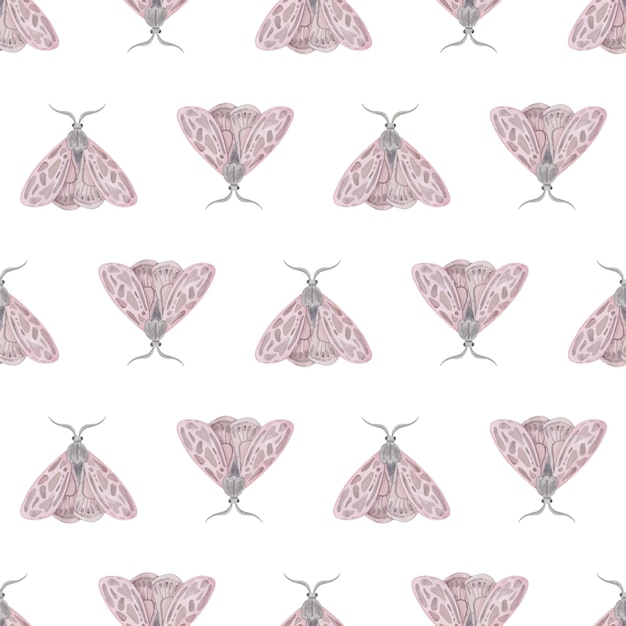 Fond Géométrique Aquarelle Papillon Rose Joli Motif Simple Et Délicat Sans Couture