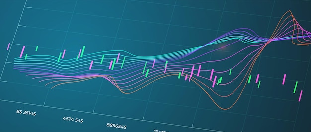 Fond De Graphique Boursier Concept D'investissement Des Entreprises