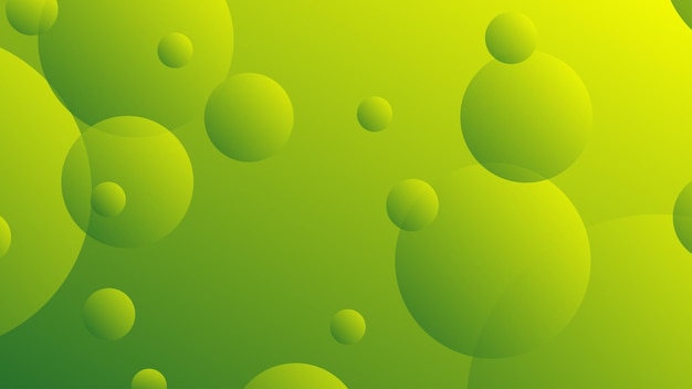 Fond Graphique Moderne Dégradé De Cercle Abstrait Vert Et Jaune