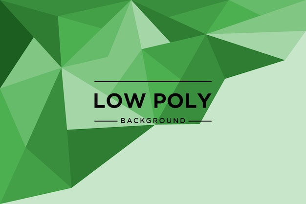 Fond Graphique Vectoriel Low Poly Moderne De Couleur Verte