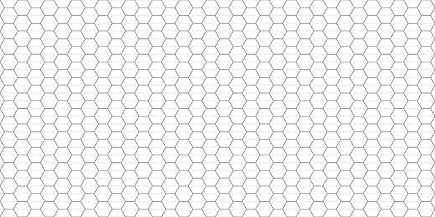 Fond de grille abstraite d'hexagones. Motif hexagonal gris avec des polygones subtils. Texture géométrique linéaire. Illustration vectorielle hexagonale.