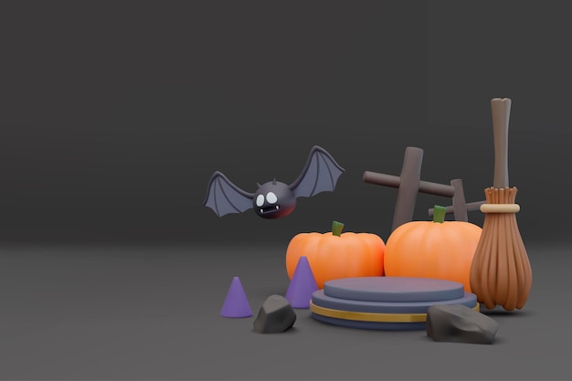 Vecteur fond d'halloween dans un design 3d réaliste