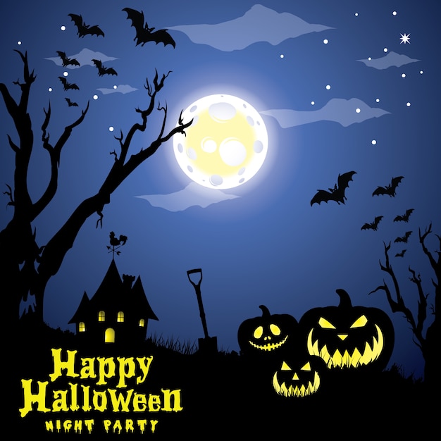 Fond d&#39;halloween heureux