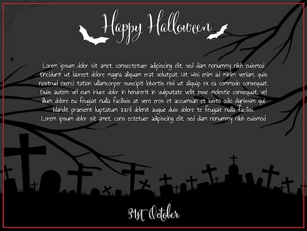 Fond D'halloween Avec Texte Happy Halloween.