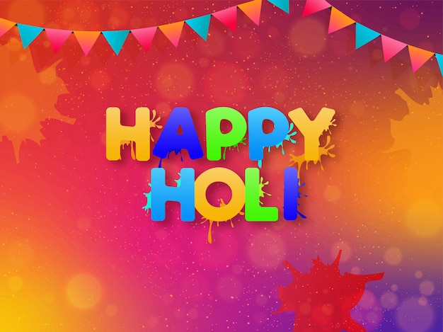 Fond heureux holi.