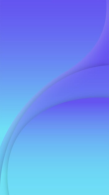Fond d'histoire d'interface utilisateur dégradé bleu avec forme ondulée