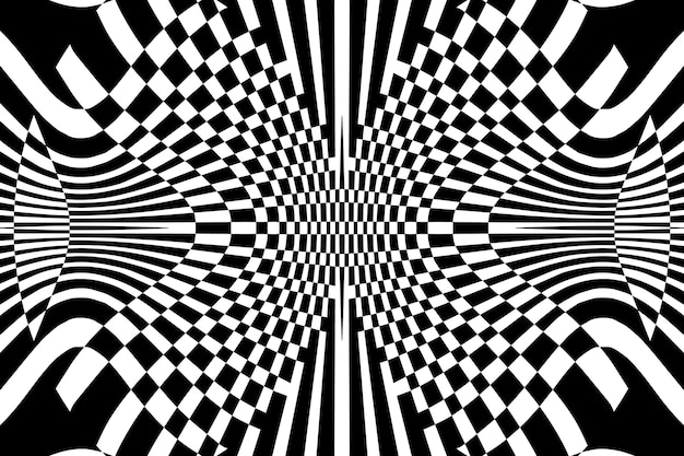 Fond d'illusion d'optique dessiné à la main