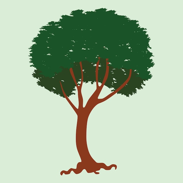 fond d'illustration d'arbre vectoriel