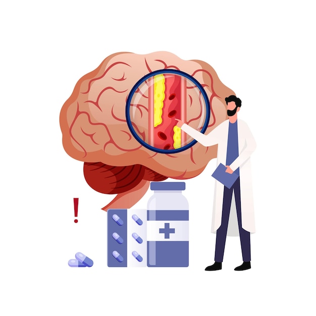 Fond D'illustration De Conception De La Journée Mondiale Des Accidents Vasculaires Cérébraux