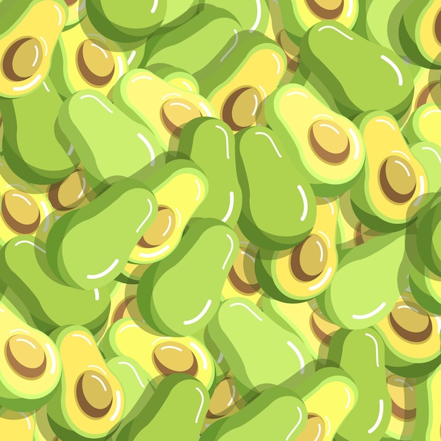 Fond D'illustration De Fruits Avocat