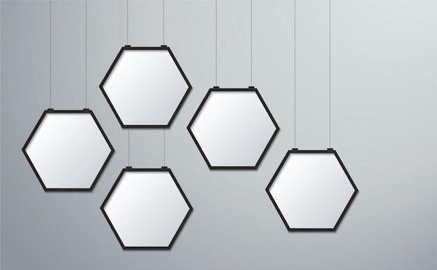 Fond D'image Cadre Hexagonal