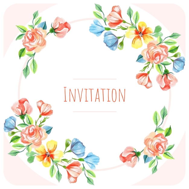 Fond D'invitation De Mariage Fleur