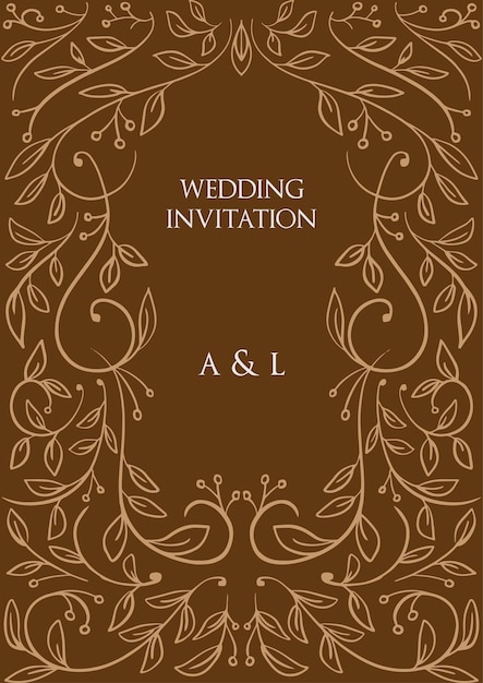 Vecteur fond d'invitation de mariage