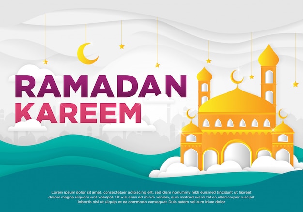 Fond Islamique Du Ramadan Kareem