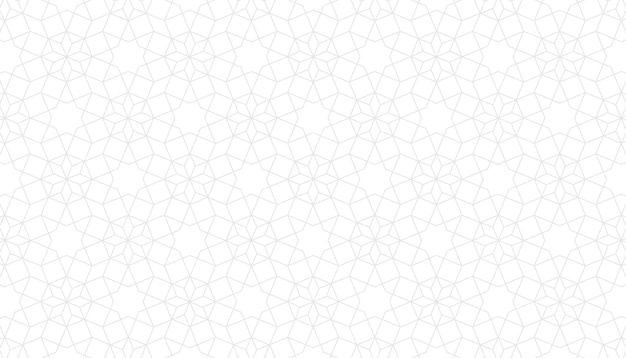 Vecteur fond islamique avec ornement hexagonal arabe et texture de motif géométrique sans couture arabe