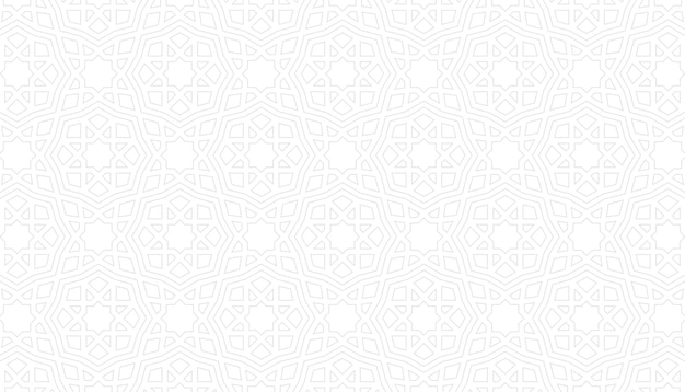 Vecteur fond islamique avec ornement hexagonal arabe et texture de motif géométrique sans couture arabe