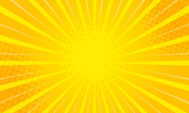 Fond jaune abstrait Sunburst