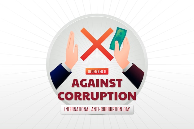 Fond De Jour Anti-corruption Dégradé