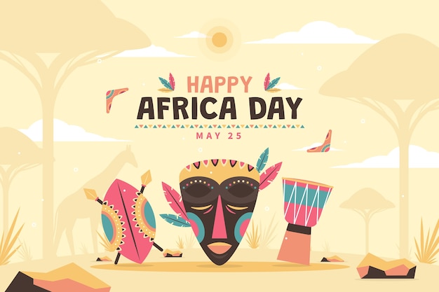 Fond De Jour Plat Afrique