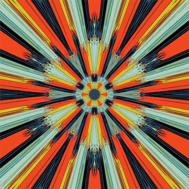 Fond de kaléidoscope abstrait Beau modèle sans couture de kaléidoscope Texture de mosaïque multicolore Texture de kaléidoscope sans couture Conception de kaléidoscope unique