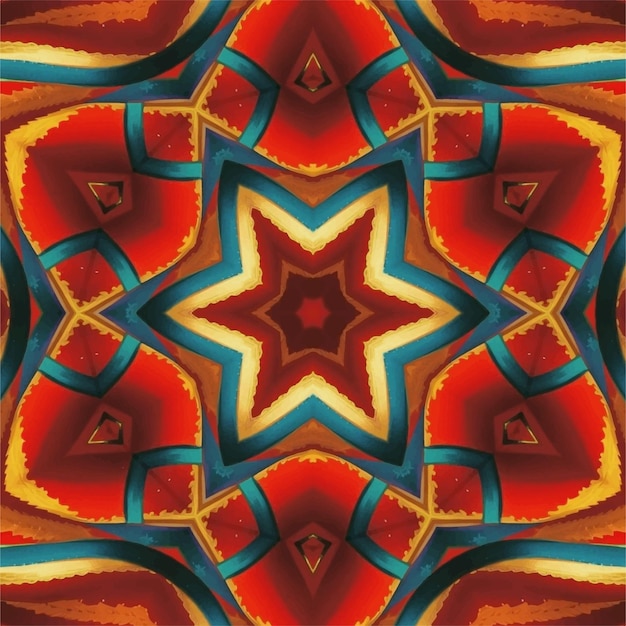 Fond de kaléidoscope abstrait Beau modèle sans couture de kaléidoscope Texture de mosaïque multicolore Texture de kaléidoscope sans couture Conception de kaléidoscope unique