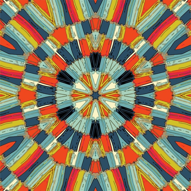 Fond de kaléidoscope abstrait Beau modèle sans couture de kaléidoscope Texture de mosaïque multicolore Texture de kaléidoscope sans couture Conception de kaléidoscope unique