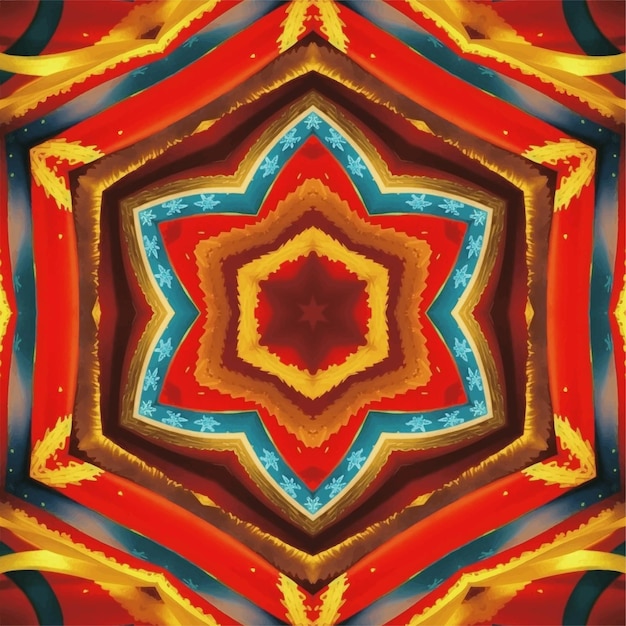 Fond de kaléidoscope abstrait Beau modèle sans couture de kaléidoscope Texture de mosaïque multicolore Texture de kaléidoscope sans couture Conception de kaléidoscope unique