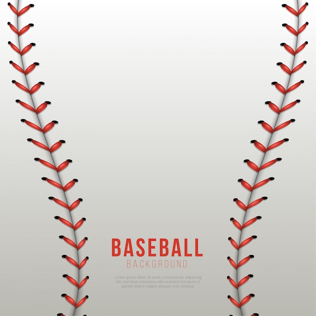 Fond De Lacets De Baseball