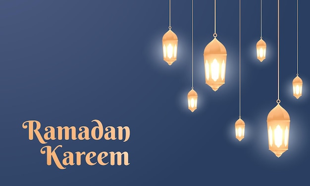 Fond De Lanterne De Ramadan 3d Simple Adapté Aux Bannières Salutations De Médias Sociaux Et Autres Sur Le Thème Du Ramadan