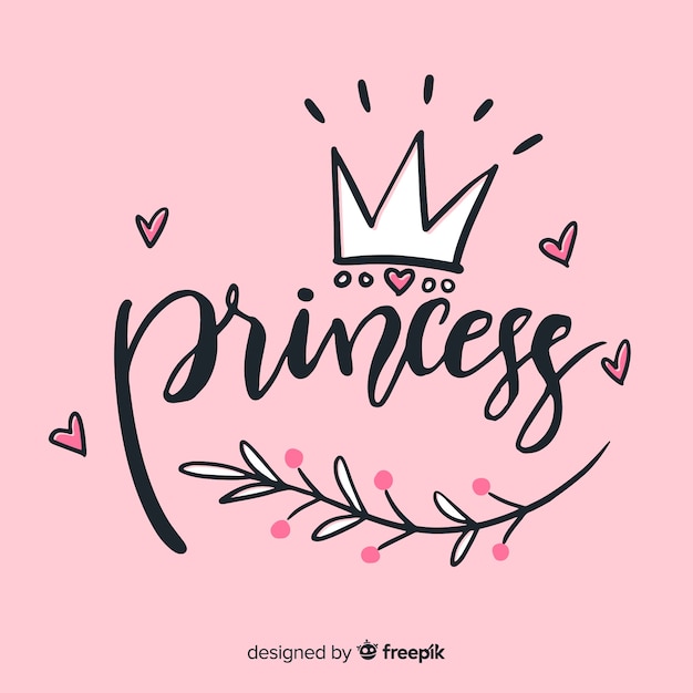 Fond De Lettres Princesse